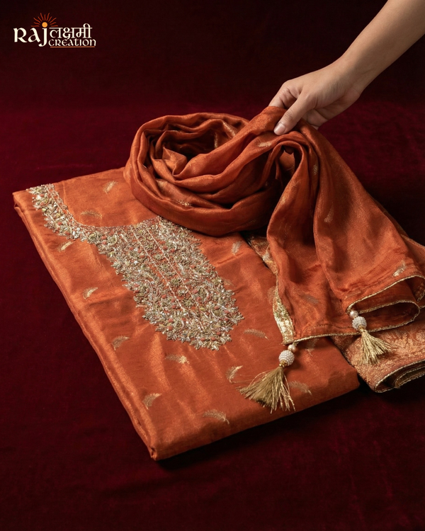 The Best Ways to Drape a Dupatta with a Heavy Zari Suit | Rajlakshmi Creation