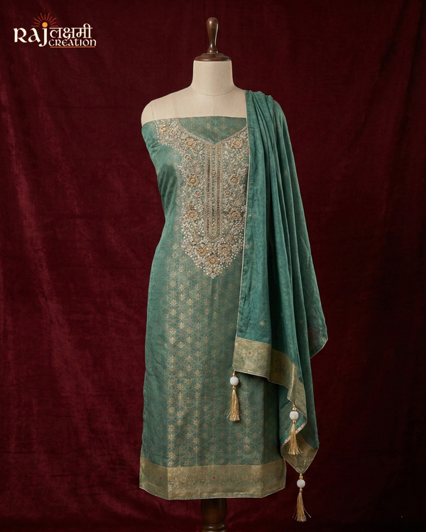 How to Style Unstitched Zari Suits for Winter Weddings | Rajlakshmi Creation