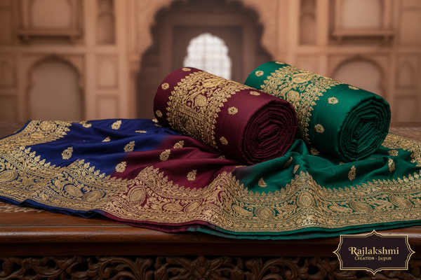 Latest Zari Embroidery Designs 2026: Trends & Jaipur Collections | Rajlakshmi Creation