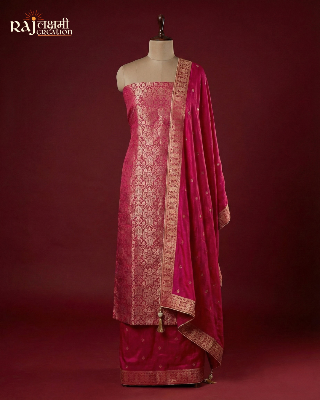 Turquoise Radiance: Luxury Zardosi & Mirror Work Tissue Ensemble