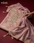 The 'Gulbahar' Woven Gajji Satin & Uppada Ensemble with Zardosi Artistry