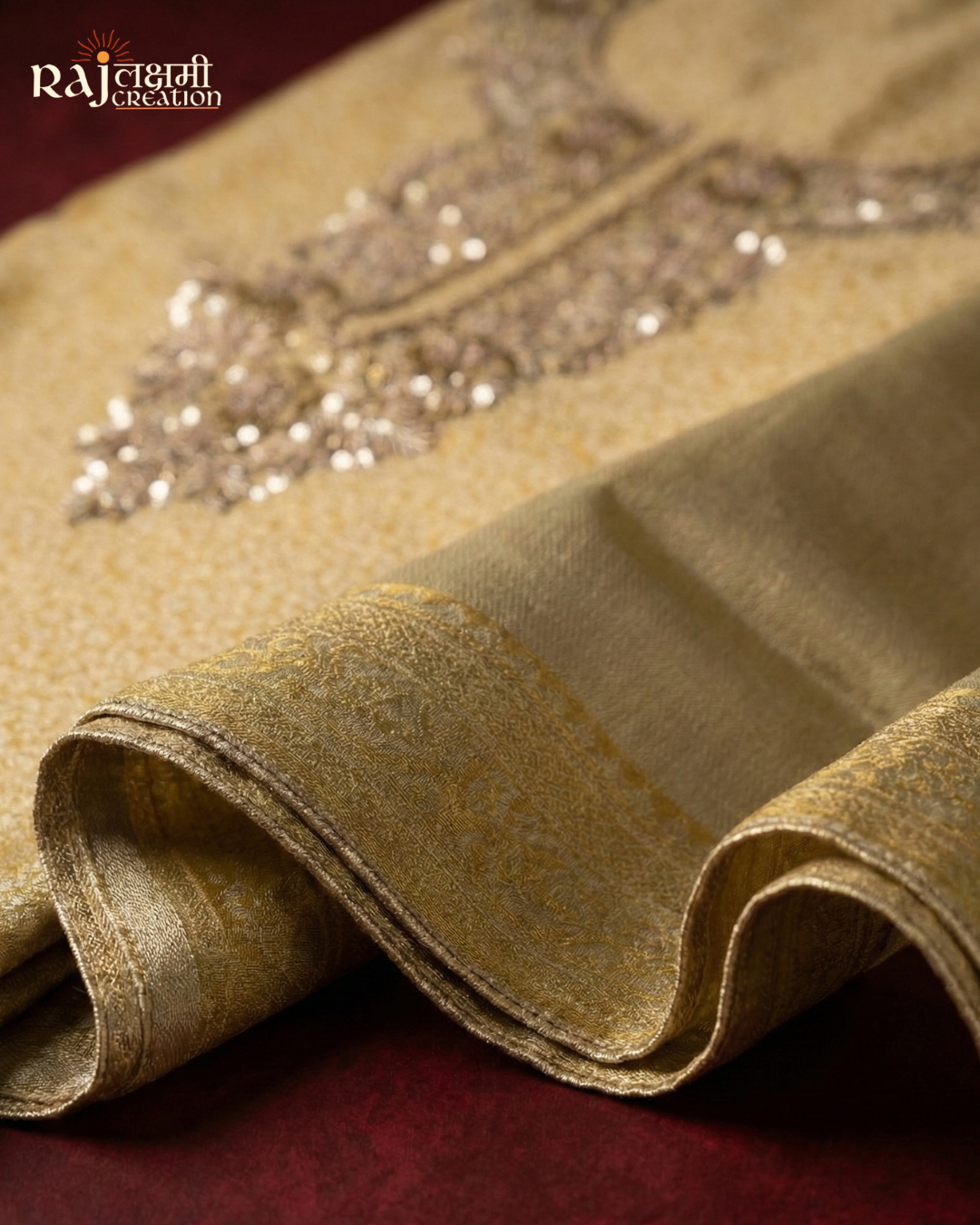 Premium Uppada & Tissue Zardosi Suit Ensemble