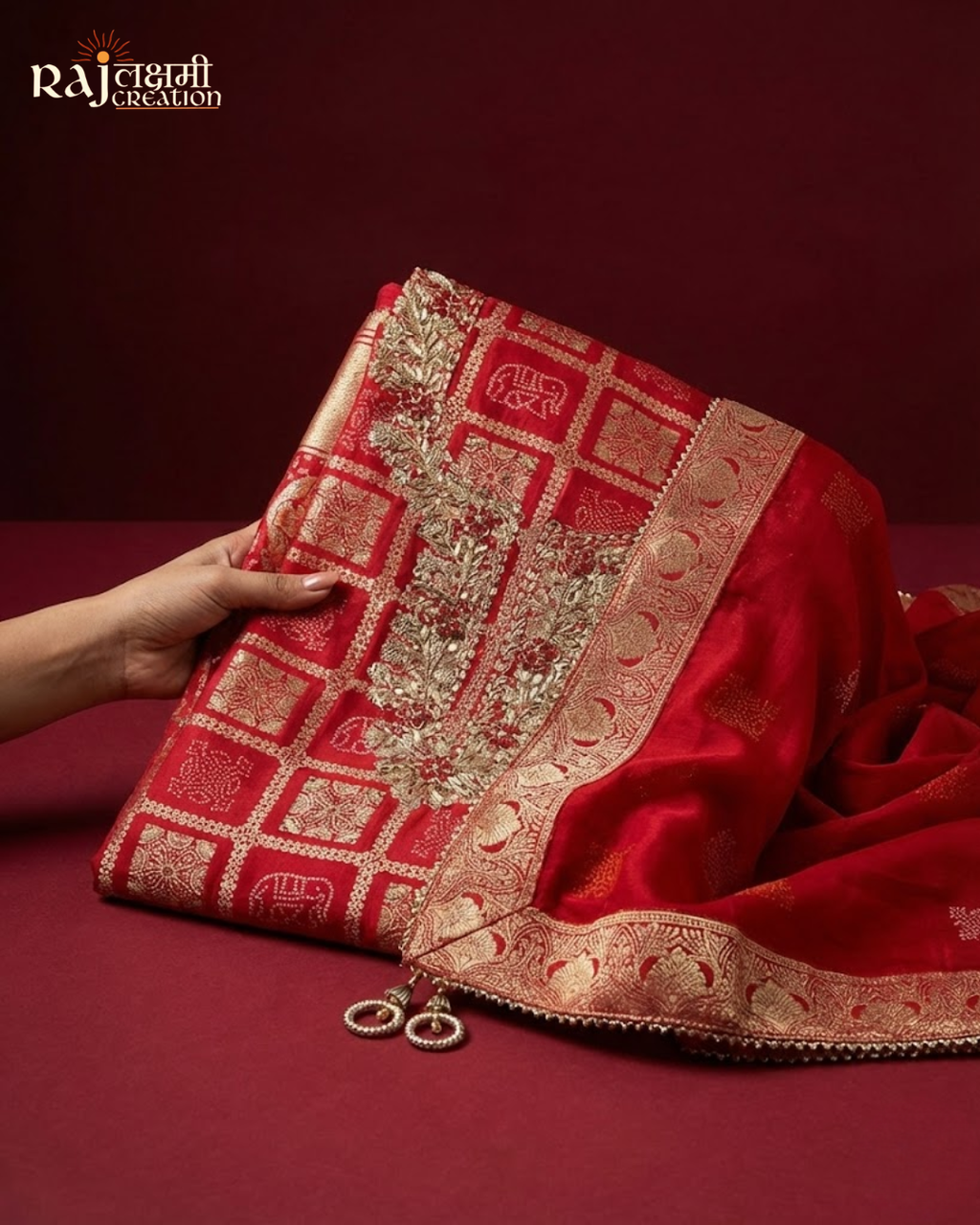 The Royal Patola-Weave Dola Silk Zardosi Suit Set